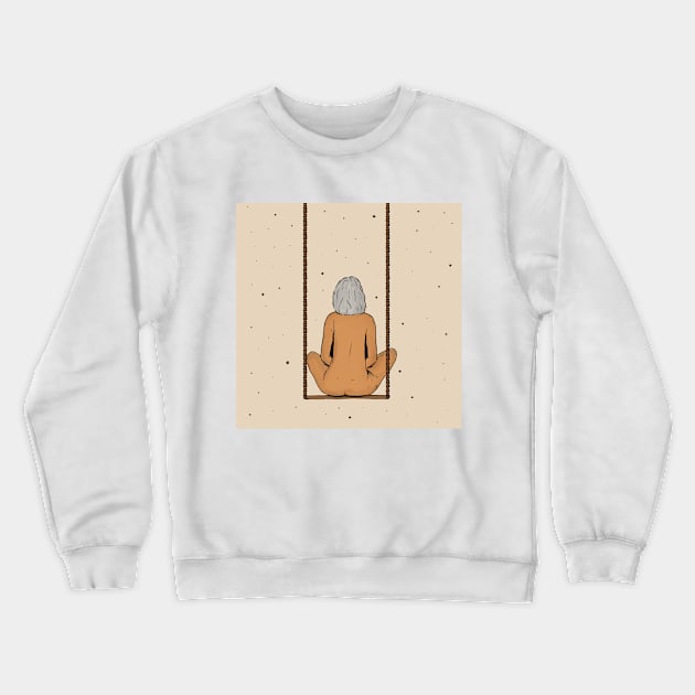 Girl on the swing Crewneck Sweatshirt by asperillafdz